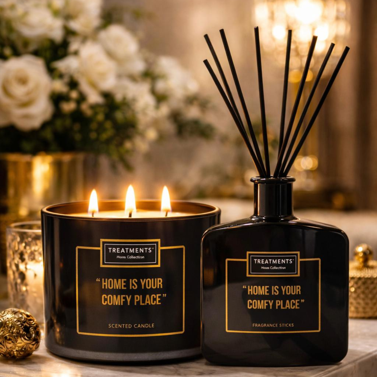 Home is Your Comfy Place – Luxury Gift Set | Candle + Diffuser | Ritual by Ligia
